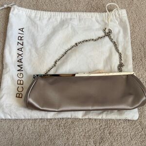 BCBGMaxAzria Metallic Silver Clutch